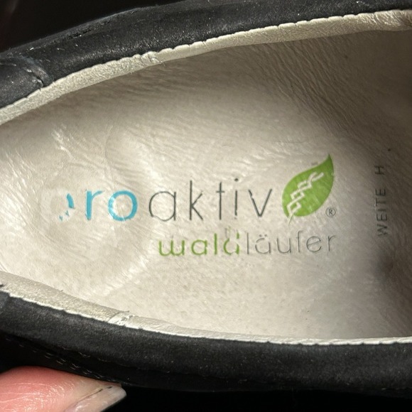 Waldlaufer Proactiv Women"s Joy w/ Kya Black Nubuck Comfort Shoes Size 10 Wide - Picture 10 of 13